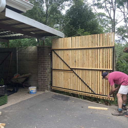 ‘Project Carport Gate’ using all recycled materials