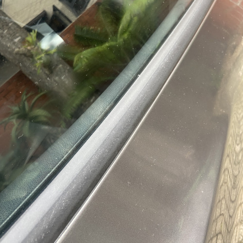 Rubber Trims in Car Window Faded.