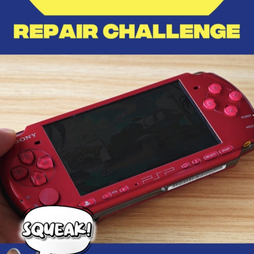 Fixing the notorious disc-drive squeak on a PSP 3000!